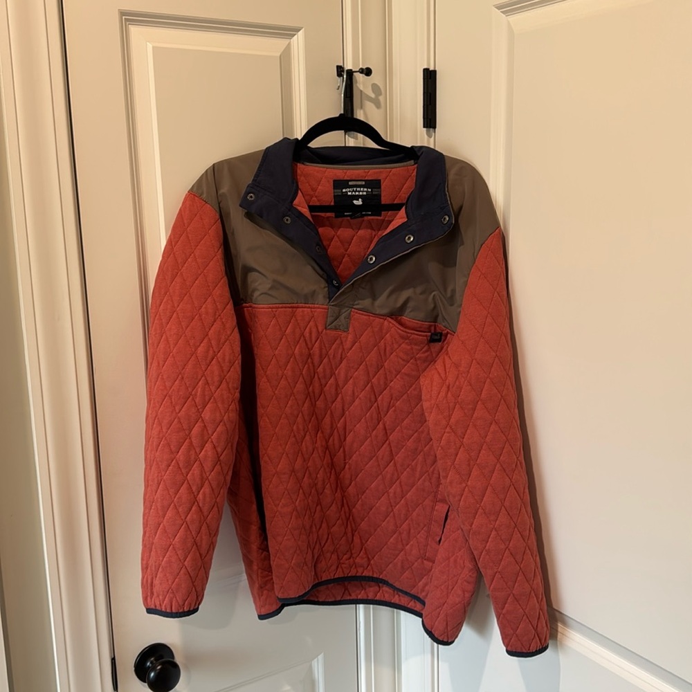 Southern marsh quilted quarter snap pullover
